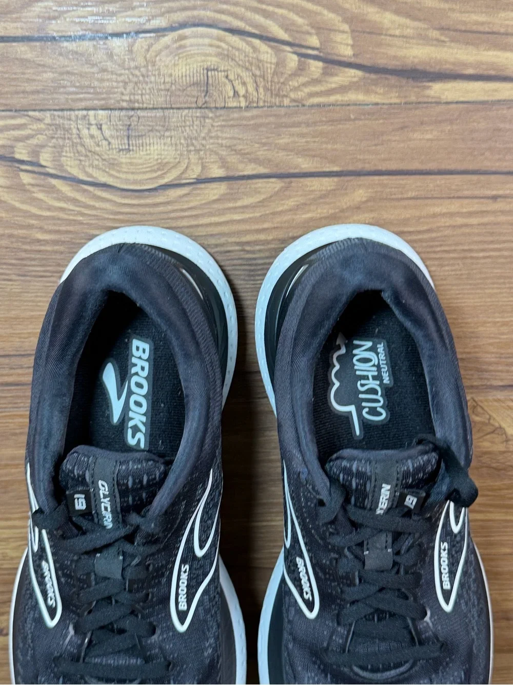 Brooks Glycerin 19 Black Running Shoes - Womens 9.5 Wide Athletic‎ Sneakers
